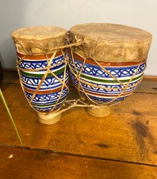 Authentic Moroccan Clay Double Drum