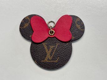 Louis Vuitton Minnie Mouse With Red Bow Keychain Pendant Only