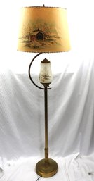 Currier & Ives Style Globe Floor Lamp