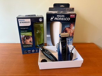 2 Philips Norelco Body Grooming Tools