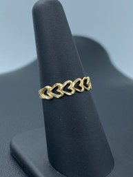 Delicate Open Your Heart Ring In 10k Yellow Gold