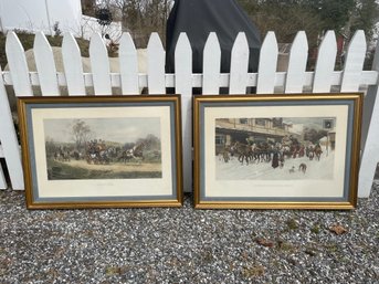 Two Nicely Framed Gilbert Wright Etchings