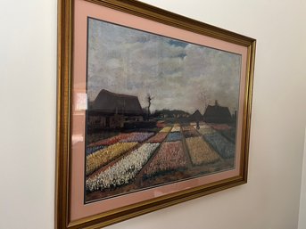 Wall Art Of A Dutch Flower Farm