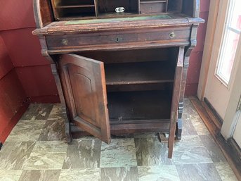 Antique Victorian Roll Top Desk