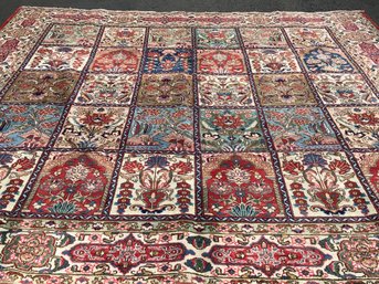 Magnificent Tabriz Hand Knotted Persian Rug, 9 Feet 10 Inch By 9 Feet 6 Inch