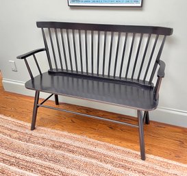 Modern Spindle Back Settee Bench