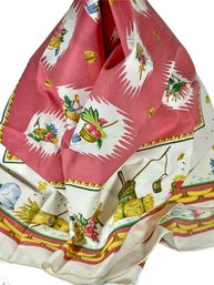 Pierre Deux 1984 Country Themed Ladies Scarf 37 X 37