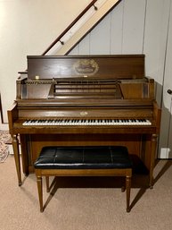 Wurlitzer 2850 Upright Piano With Matching Bench- Serial No. 1258821