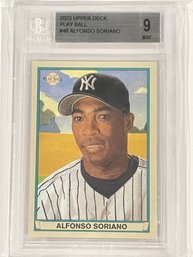 2003 Upper Deck Play Ball Alfonso Soriano Card #48    BGS 9