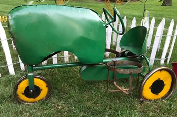 Awesome Large Metal Tractor Plant Holder