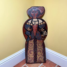 A Unique Woman Figure Made Of Leather