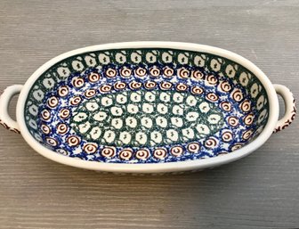 Authentic POLISH Pottery Dish