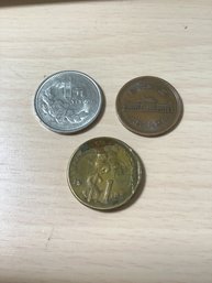 Trio Of Vintage Coins