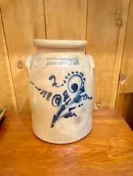 Antique Reidinger & Caire Poughkeepsie Stoneware Crock