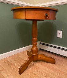 Solid Wood Circle Shaped Nightstand