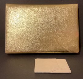 Vintage Gucci Gold Metallic Envelope Clutch