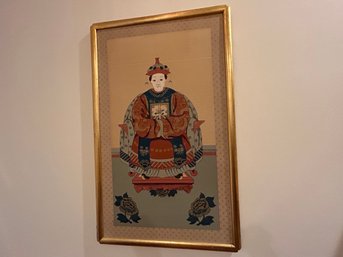 Oriental Print With Gold Frame