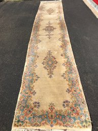 Hand Made Persian Rug Runner , 14 Feet By 2 Feet 8 Inch