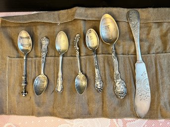 Collector Spoons, Butter Knife, Sterling