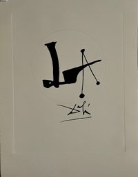 Salvador Dali Etching 1970s Lithograph