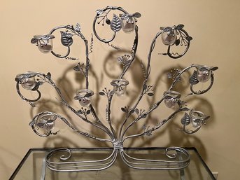 Decorative Metal Floral Wall Of Table Mount Piece