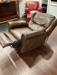 Brown Reclining Leather Chair