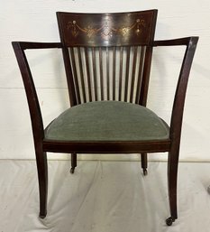Mother Of Pearl Inlaid Armchair Circa 1920s