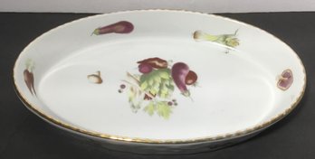 Llourioux, Le Faune Porcelain Oval Casserole Dish.