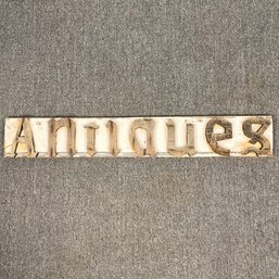 Country Style Vintage Wooden Antiques Sign