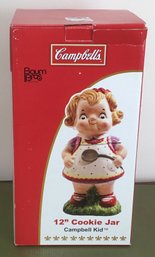 Campbells Kid 12 Inch Cookie Jar, Brand New In Box.