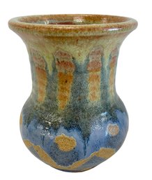Vintage Drip Glaze Studio Pottery Vase