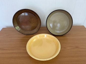 # Vintage Earthenware Pie Pans