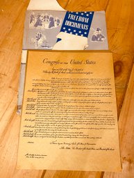 11x14 Copy Of The Bill Of Rights