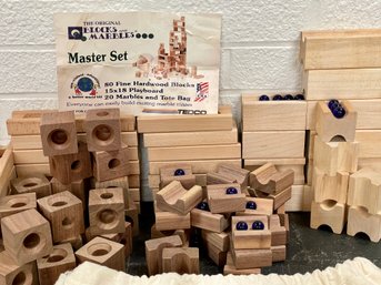 Hardwood Blocks & Marbles Master Set - Please See Photos For Mfg Details