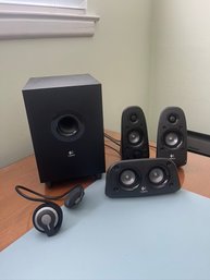 Logiteck Speakers & Sennheiser Headphone