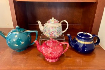 Four Vintage Teapots Including From Ridgway And Sadler