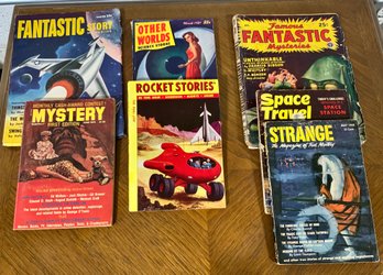 Vintage Space, Mystery Magazine Lot~ 7 Pc Lot ~