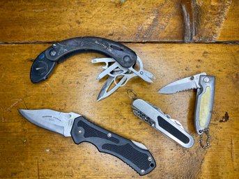 Lot 2- Marine, Multi Tool And Pocket Knives