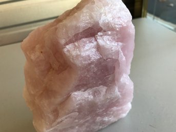 Free Form Rose Quartz Gem Stone, 6 LB 6 Oz , 8 Inch By 6 Inch