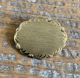 Gold Plated Blank Pin