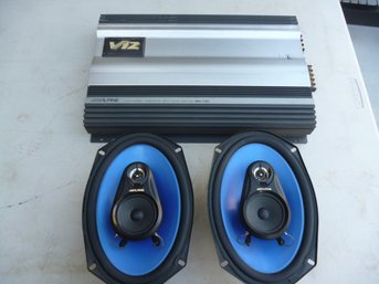 Alpine Amplifier And Alpine Speakers