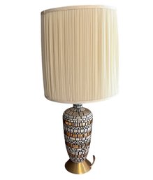 Mid-Century Lamp With Gild Accents