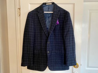 Joseph Aboud, Lanificio Campore  Blue Plaid Blazer