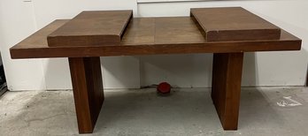 Modern Danish Style Dining Table Wit Two Fully Aproned Leaves