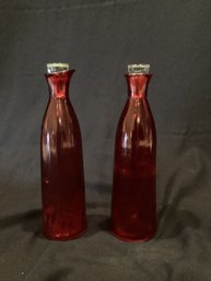 2 Decorative Red Glasses