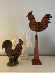 Rooster Tabletop Decor In A Variety Of Sizes (3)