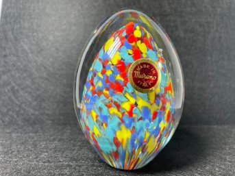Murano Italian Glass Egg