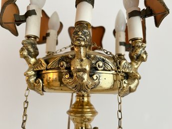 Fantastic Vintage Heavy Ornate Brass Floor Lamp