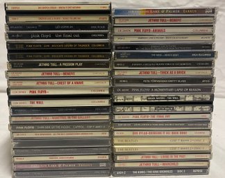 Collection Of Rock CDs Including Pink Floyd, Jethro Tull And Emerson, Lake & Palmer