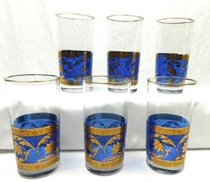 MCM Blue & Gold Tumblers (6)